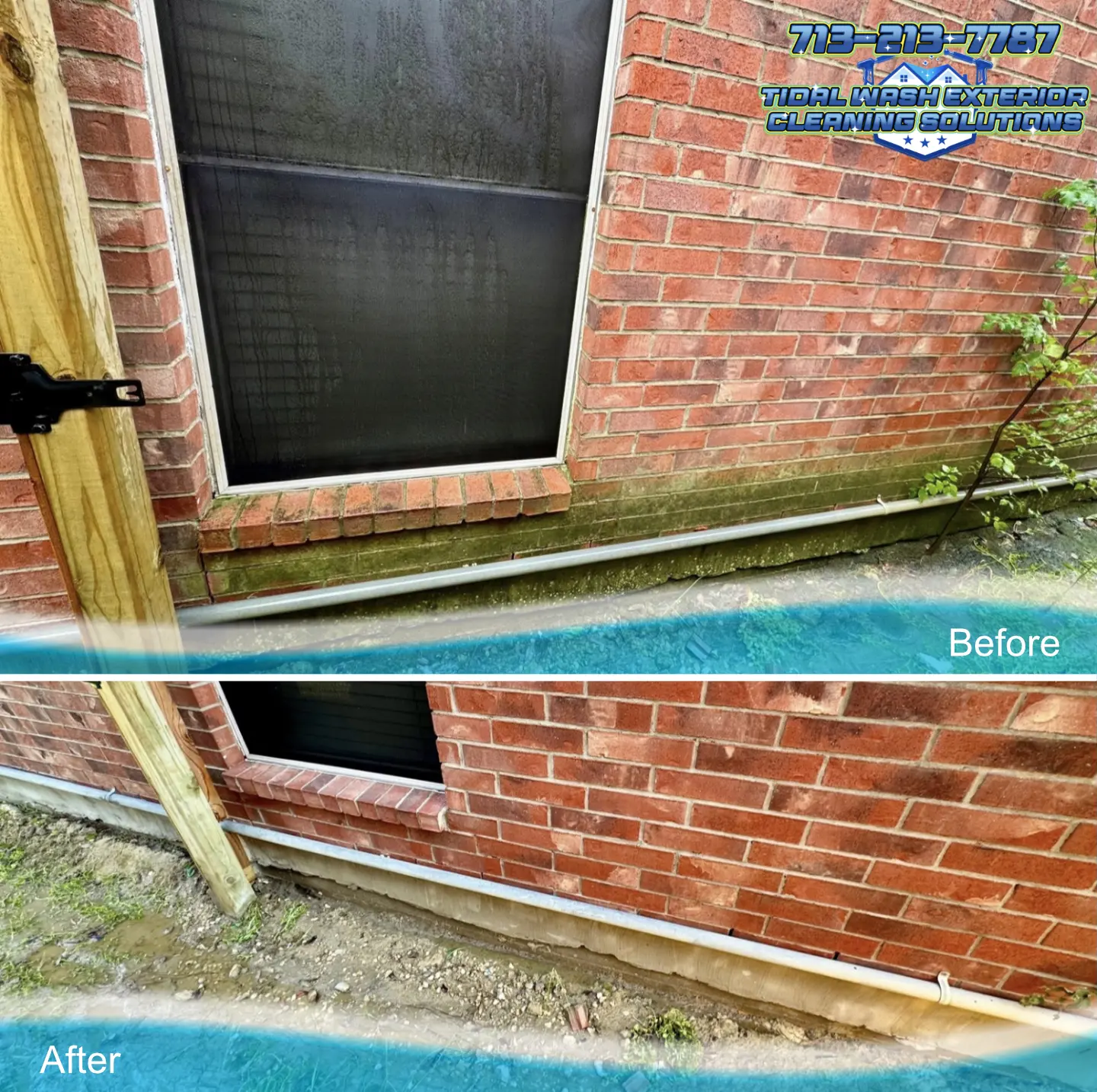 House wash, concrete, pool deck, and window cleaning in Pasadena TX to boost curb appeal before home sale