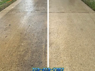 Residential Driveway Pressure Washing Service