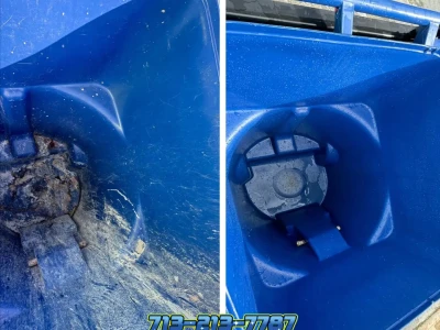 Sanitized Dumpster Pad – Before & After | League City