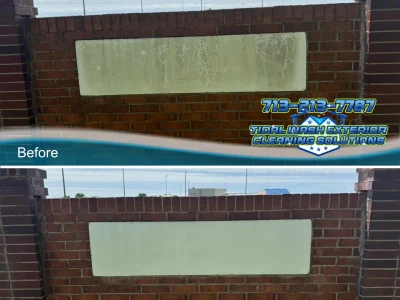 Baywood Oaks HOA Back Sign Cleaned